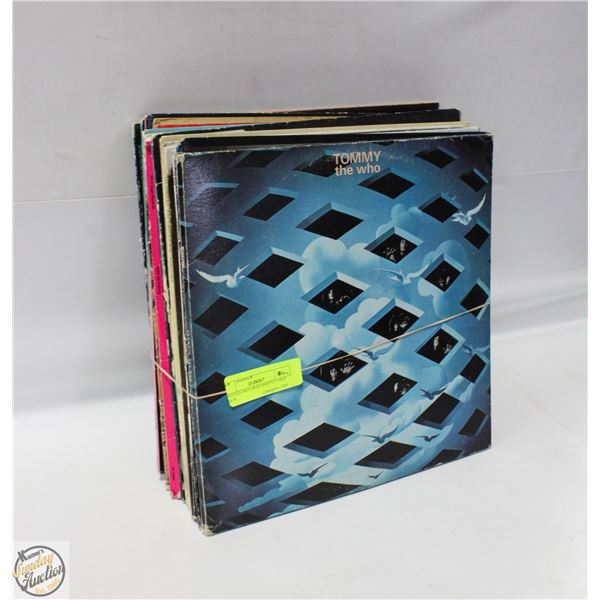 VINTAGE RECORDS MOSTLY OLD ROCK