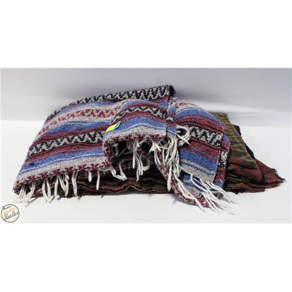 VINTAGE NAVAJO WEAVED BLANKET-ESTATE