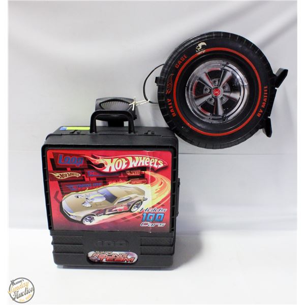 2 EMPTY HOT WHEELS CASES.