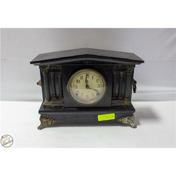ANTIQUE SESSIONS MANTLE CLOCK NEEDS TLC