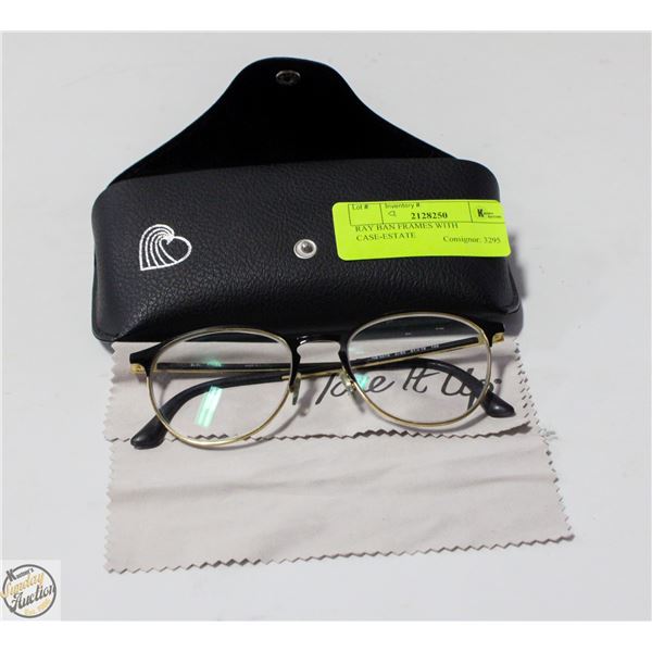 RAY BAN FRAMES WITH CASE-ESTATE