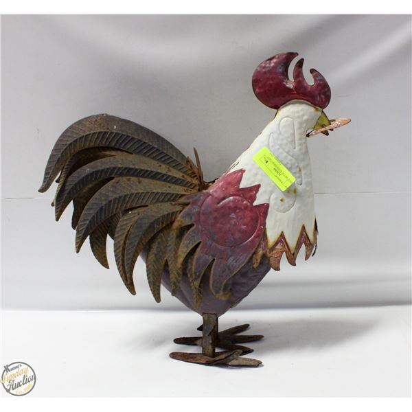LARGE METAL ROOSTER-ESTATE