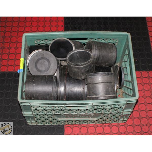 LOT OF ROCK TUMBLING BARRELS VARIOUS SIZES