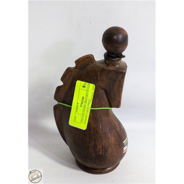 VINTAGE MARIE BRIZARD WOODEN KNIGHT CHESS PIECE