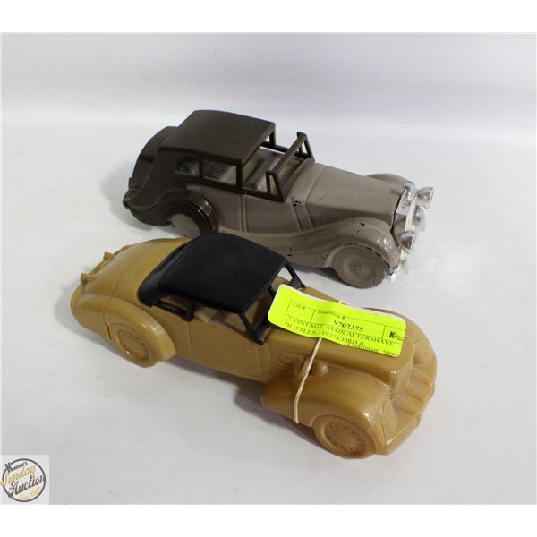 2 VINTAGE AVON AFTERSHAVE BOTTLES - 1937 CORD &