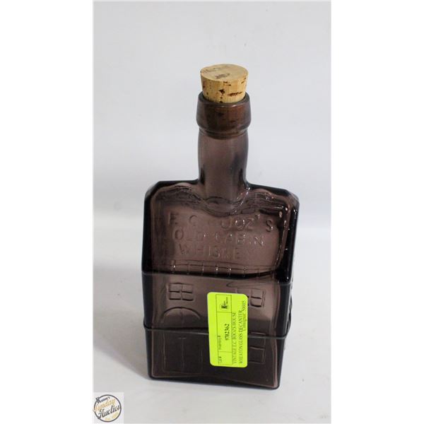 VINTAGE E.C. BOOZS HOUSE WHEATON GLASS DECANTER