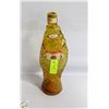 Image 1 : VINTAGE AMBER GLASS FISH BOTTLE CARAFE
