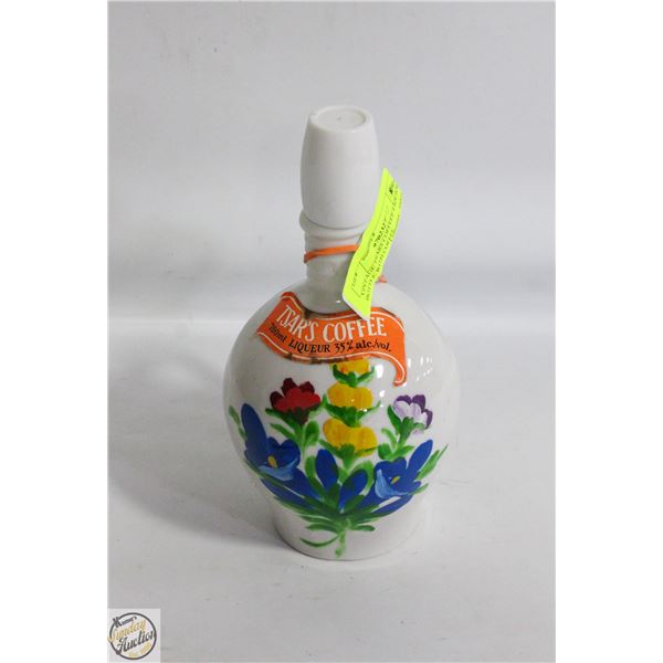 VINTAGE TSARS COFFEE LIQUIOR BOTTLE WITH COFFEE
