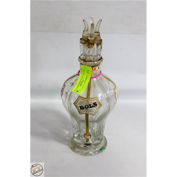 VINTAGE 4 CHAMBER BOLS LIQUIER BOTTLE