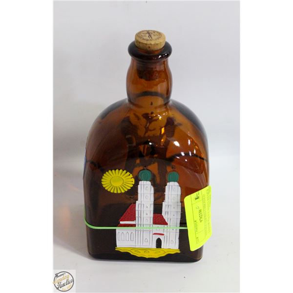 VINTAGE GERMAN EMBOSSED LIQUOR BOTTLE ANTON RIEMER