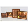 Image 1 : LOT OF 4 COPPER PLATE PRINTS VARIOUS BUILDINGS OF