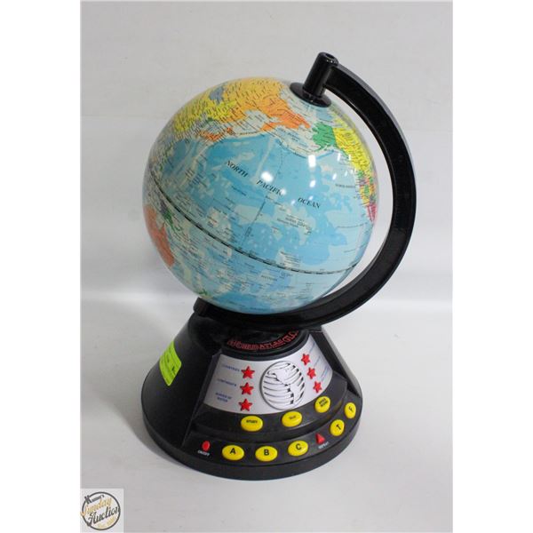 WORLD ATLAS INTERAVTIVE GLOBE WITH QUIZZES