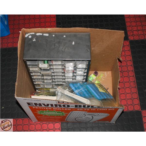 ESTATE LOT MAKING FISHING LURE MOLDS WITH STORAGE