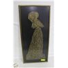 Image 1 : VINTAGE  BRASS RUBBING - LADY MARGARET BERNARD PEY