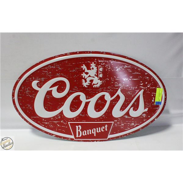 COORS BANQUET 14X24” METAL SIGN