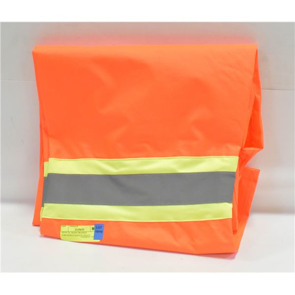 MENS XL NEON ORANGE FORCEFIELD SAFETY PANTS