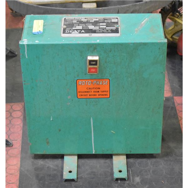 ROTO PHASE ROTARY PHASE CONVERTER 3 HP