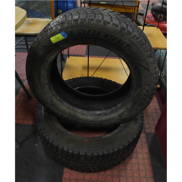 2 LAUREN WINTER TIRES (STUDDABLE) 205/60R16