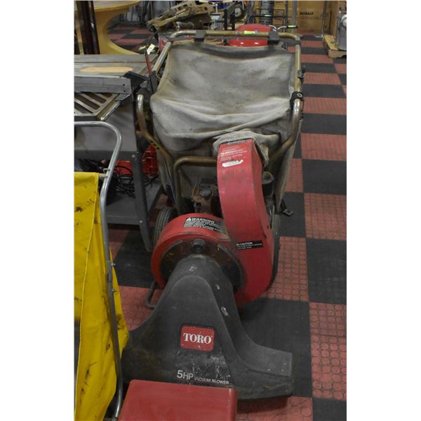 TORO VACUUM BLOWER 5HP - 8. CUBIC CAPACITY
