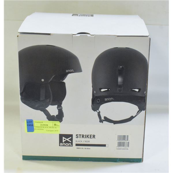IN BOX ANON STRIKER BLACK MENS XL SNOWBOARDING