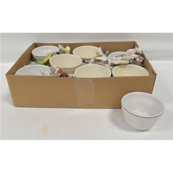LOT OF 14 SMALL SOUP BOWLS