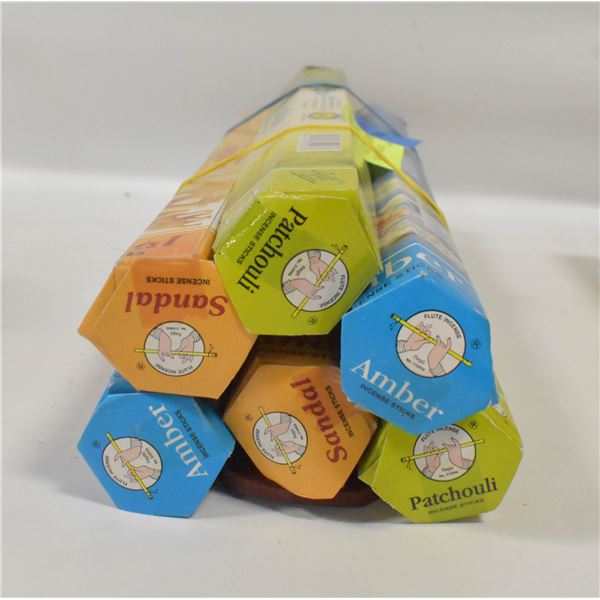 6 PACKS ASSORTED INCENSE WITH WOODEN HOLDER