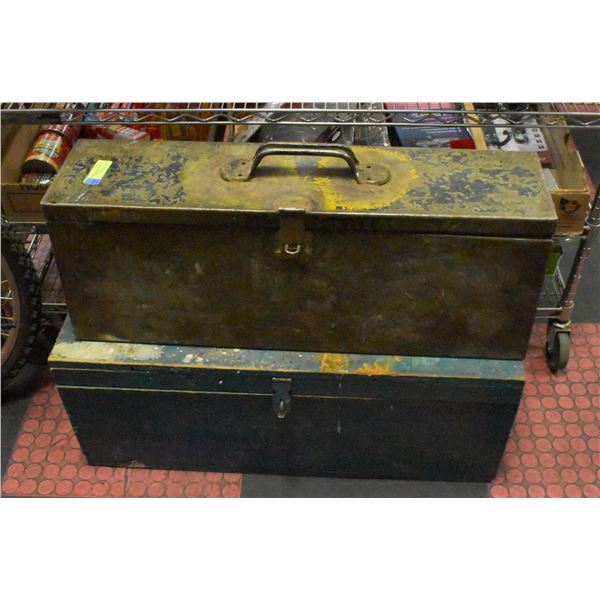 LOT OF VAROUS CONDITION TOOLBOXES