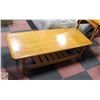 Image 1 : WOOD COFFEE TABLE 53"X16"