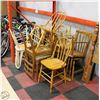 Image 1 : ESTATE LOT OF VARIOUS STYLE WOODEN CHAIRS
