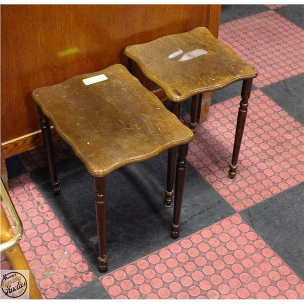 VINTAGE SIDE TABLE WOOD VARIOUS SIZES