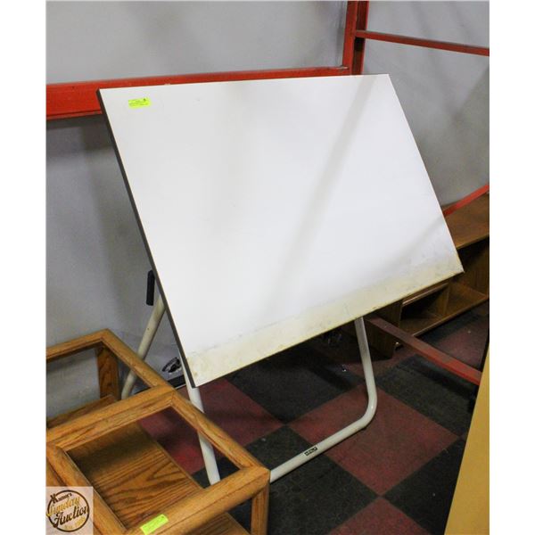 DRAFTING TABLE WITH RULER ADDAPTOR 47"X32"X53"