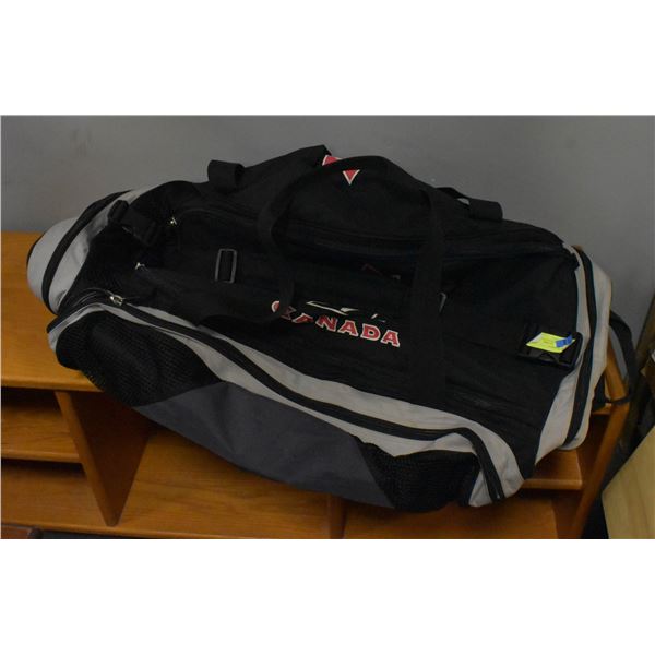 CANADA THEME HOCKEY BAG WITH SKATES POCKET