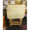 Image 1 : FOLDING WOOD TV TRAY STANDS