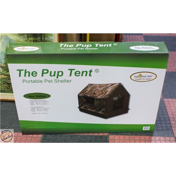 NEW IN BOX MEDIUM SIZE PUP TENT PORTABLE DOG HOUSE