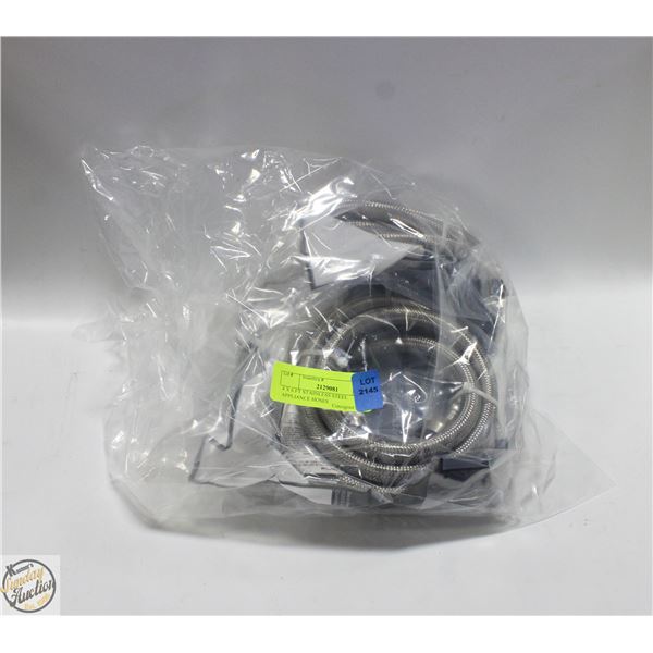 4 X 6 FT STAINLESS STEEL APPLIANCE HOSES