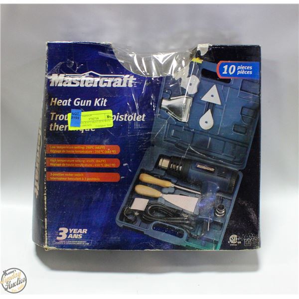 MASTERCRAFT HEAT GUN WITH ATTACHMENTS