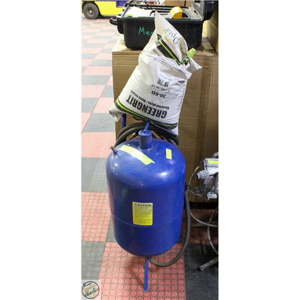 PORTABLE SAND BLASTING UNIT + RECYCLED GLASS BAG