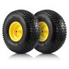 Image 1 : NEW REPACK 2PK 20X8 REAR TIRE ASSEMBLIES FOR LAWN