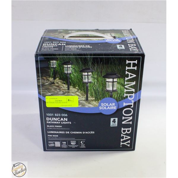 NEW 4 PACK  SOLAR LIGHTS