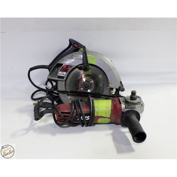 SKILSAW 5170 CIRCULAR SAW+SKIL 9295 GRINDER