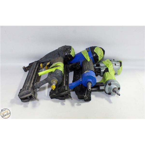 AIR OPERATED NAIL GUNS (2) MASTERCRAFT &