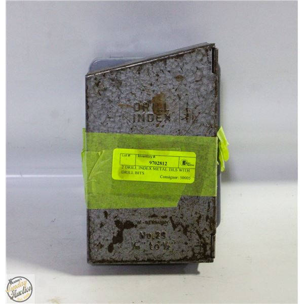 2 DRILL INDEX METAL TILS WITH DRILL BITS