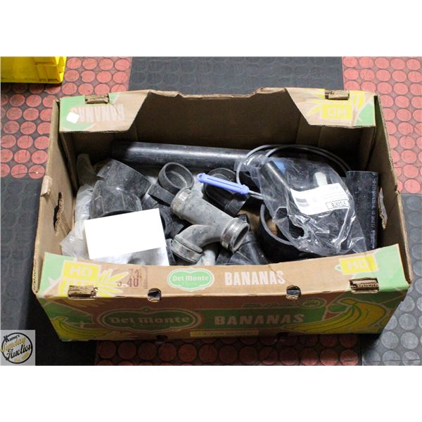 BOX OF PLUMBING FITTINGS