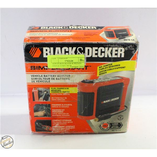 NEW IN BOX BLACK & DECKER SIMPLE START BB7B