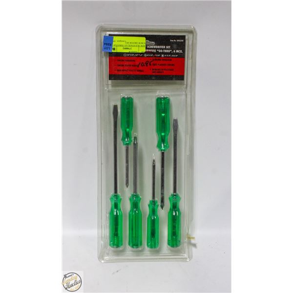 NEW OLD STOCK GO THROUGH SCREW DRIVER SET
