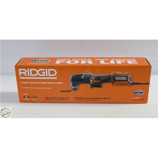 NEW HEAVY-DUTY RIDGID 4AMP OSCILLATING MULTI-TOOL