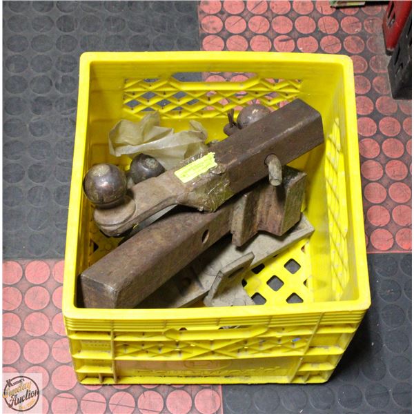 2 VINTAGE TRAILER HITCHES 2" BALLS