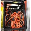Image 1 : LOT OF VARIOUS EXTENTION CORDS HEAVY DUTY