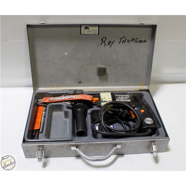 VINTAGE AEG ROTARY HAMMER DRILL IN CASE MODEL