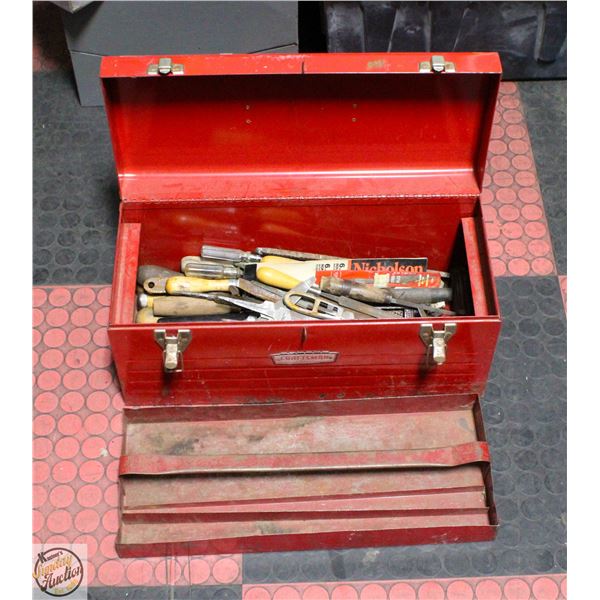 TOOL BOX OF VARIOUS FILES ETC